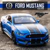1/32 High Simulation Supercar Ford Mustang Shelby GT350 Car Model Alloy Pull Back Kid Toy Car 4 Open Door Children's Gifts GT500