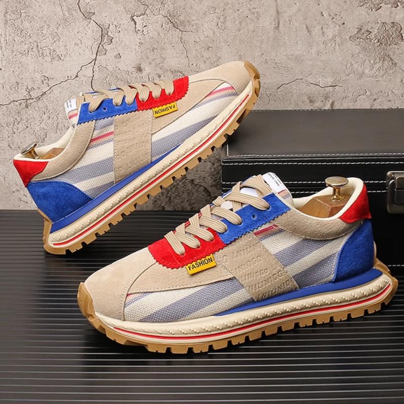 Fashion Forrest Gump Men's Shoes, Breathable Dad Shoes, Fashionable Color-blocking, Versatile, Lightweight and Casual Sports Shoes B26
