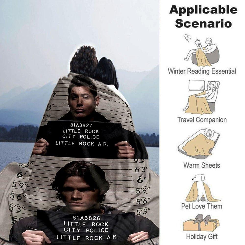 1 шт. Плед «Сверхъестественное 21» Мягкий теплый плед для дома, офиса, путешествий Всесезонное уютное постельное белье Подарок, Уютный офисный аксессуар
