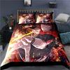 2 3 предмета Постельное белье Jujutsu Kaisen Япония Аниме Пододеяльник Домашний Индивидуальный Роскошный Чехол для одеяла Односпальный Двуспальный Комплект постельного белья