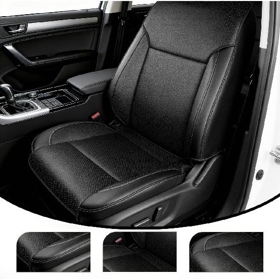 Driver Side Bottom Leather Seat Cover Perforated FRSD0307DBGL Fit for Chevy Silverado 1500 2500 HD 3500 HD Tahoe Sierra LTZ 2014-2019 - Left or Right
