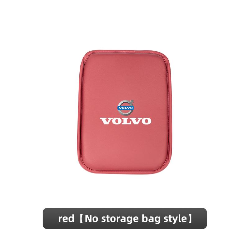 For Volvo XC60 XC90 V40 V60 S60 V50 V90 S80 C40 XC40 V70 XC70 Car Armrest Box Cushion Leather Pad Armrest Mat Auto Accessorie