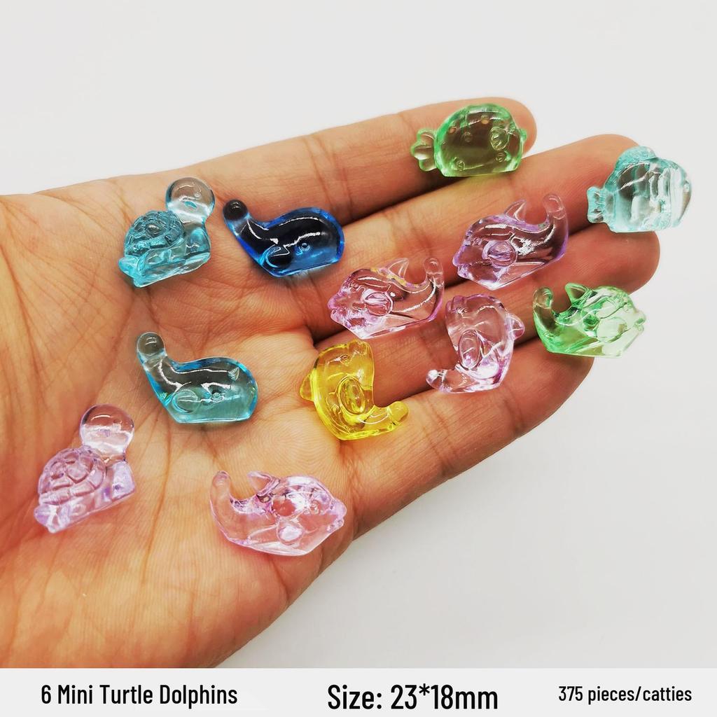 Colorful Mini Acrylic Milk Bottle Cartoon Ornaments - Cute Handmade DIY Decorative Accessories