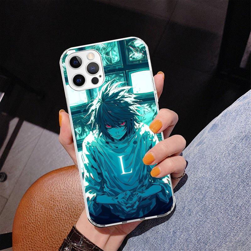 Чехол для телефона N-Note D-Death L Lawliet Для iPhone 17 Air 16 Pro Max 16E 15 + 14 Plus 11 12 13 Mini 7 8 SE Подарок Чехол с принтом Fundas