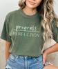 Accomplishment Shirt The Goal Is Progress Not Perfection Progress Over Perfection Shirt Exam Certification Motivational Occupations For Girl