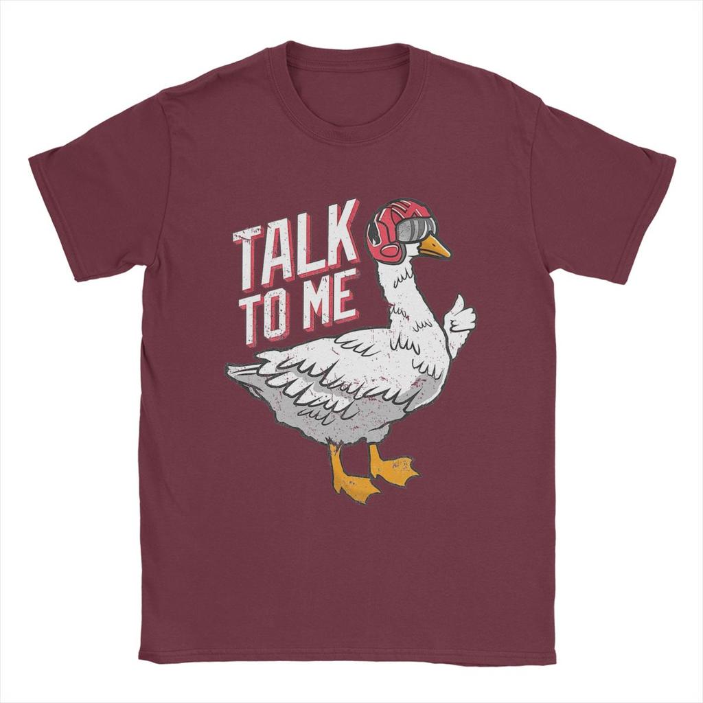 Футболки Talk To Me Goose для мужчин, винтажная хлопковая футболка с круглым вырезом и коротким рукавом, футболки 4XL 5XL, одежда