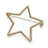 JewelVOX Brooch for Star Adult [Jewel Box] Women, Motif, Matte, Wedding, Brand, Stylish, Cute, ([Metal] Gold)