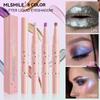 8 Colors Pearl Liquid Eyeshadow Soft Brush Diamond Highlight Eyeshadow Rotating Lip Gloss Lip Glaze Lip& Cheek &eyes Multifunctional Eyeshadow