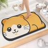  Diatomite Floor Mats Cartoon Animal Mats Entry Door Mats Bathroom Mats Bathroom Mats Feet Mats Absorbent Non-Slip