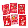 6Pcs Thickened Snake Year Red Envelope Bag Cartooon 2025 Red Pocket  New Year's Eve