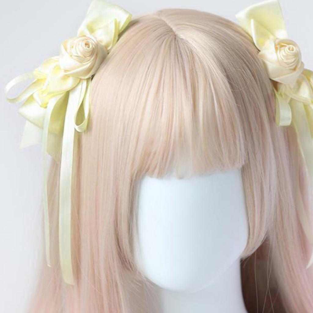 1 пара заколок для волос в форме бантика, горячие девушки, розовая лента и бантик, заколка для волос для макияжа, заколка для волос для женщины, заколка для волос для хвостика