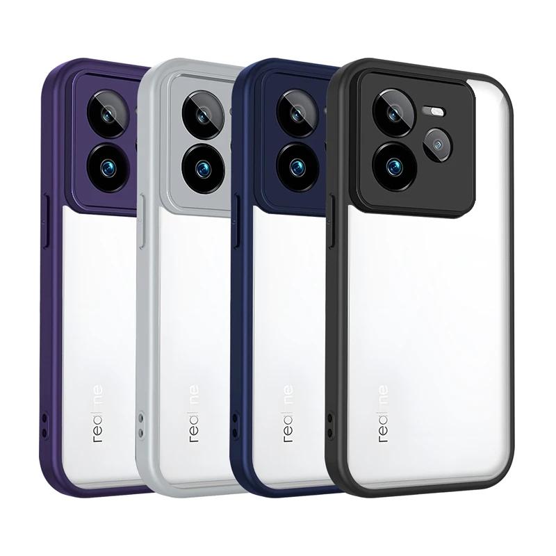 Прозрачный силиконовый чехол для Realme GT 7 6 6T 7T GT7 Pro GT7T GT6T PC задняя панель TPU бампер противоударный прозрачный чехол для телефона