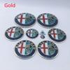 1set 9pcs for Alfa Romeo 156 159 166 149 GT CAR Logo 74mm Hood Trunk Wheel Center Cap Emblem Brera Spider Giulietta StelvioZA3 