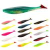 5Pcs Soft Fishing Lures 10cm Artificial Baits Paddle Tail Swimbaits Fishing Lure for Trout Walleye Swim Baits