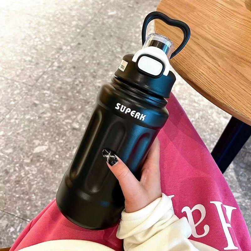 Large Capacity Vacuum Cup 316 Stainless Steel Outdoor Household Satchel Water Kettle Student Neutral Convenient Sports Drinking Cup