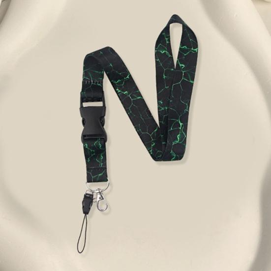 Многофункциональный шнурок против потери с карабином, двухсторонний принт, высокопрочный строповый шнурок, универсальный для ключей, мобильного телефона