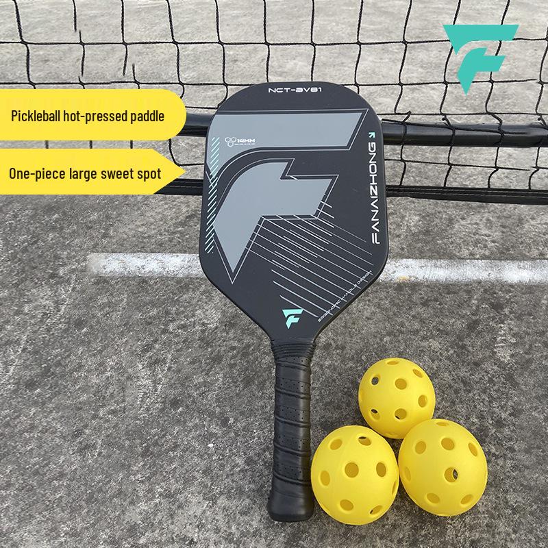 Карбоновая бесшумная цельная соревновательная пиклбольная ракетка 14 мм