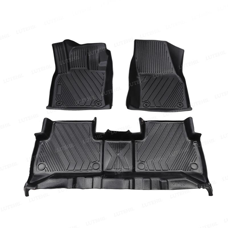 All-WeatherTPE Car Floor Mat For VolksWagen VW Touran L 7-Seat 2016-2021 20 19 18 17 Carpet Cover Interior Protector Accessories