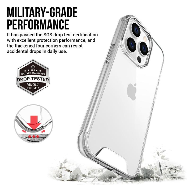 Для iPhone 11 12 mini 13 14 Pro Max 6 7 8 Plus X Xs Max Xr Space Прозрачный чехол-бампер Высокопрочный акриловый прозрачный чехол для телефона