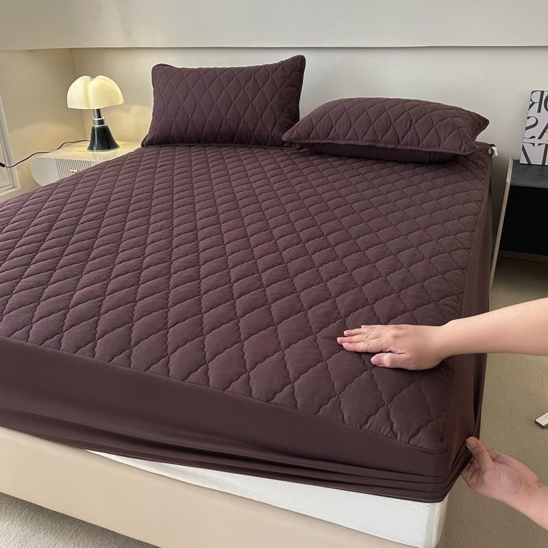 Ticken Cotton Waterproof Bed Sheet Waterproof Fitted Sheet Quilted Mattress Cover Mattress Protector Bedding Mattress Cover