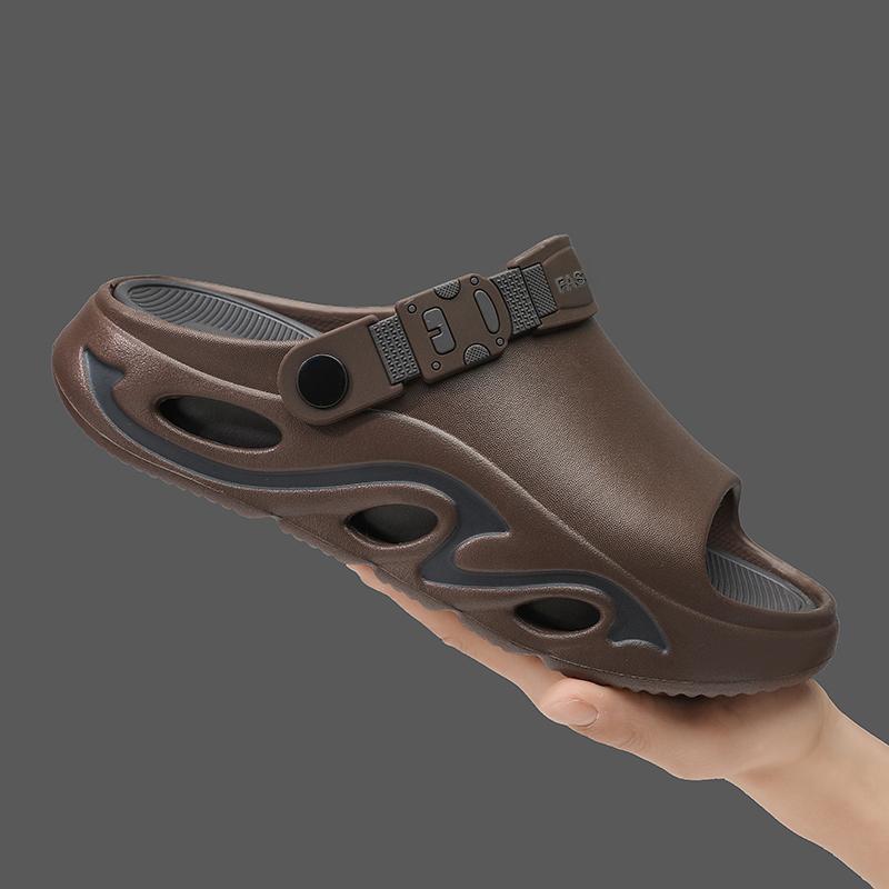 Men Slide Sandals lightweight soft sole non slip design For Beach Home Outdoor Summer Daily Comfortable Wear Lightweight