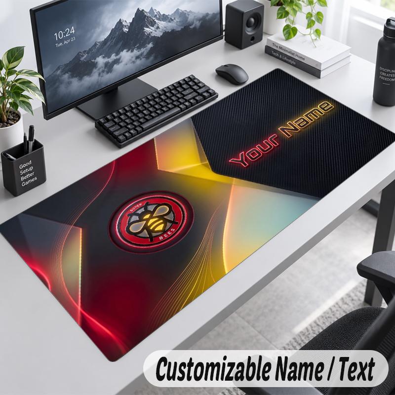 Custom Name Text Mouse Pad Brentford Football Personalized Desk Pad For Work And Gaming