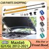 Для 2012- Mazda 6 GJ GL Передняя крышка капота Модификация Газовые стойки Подъемная опора Стержни Поршневой амортизатор Опора Амортизатор