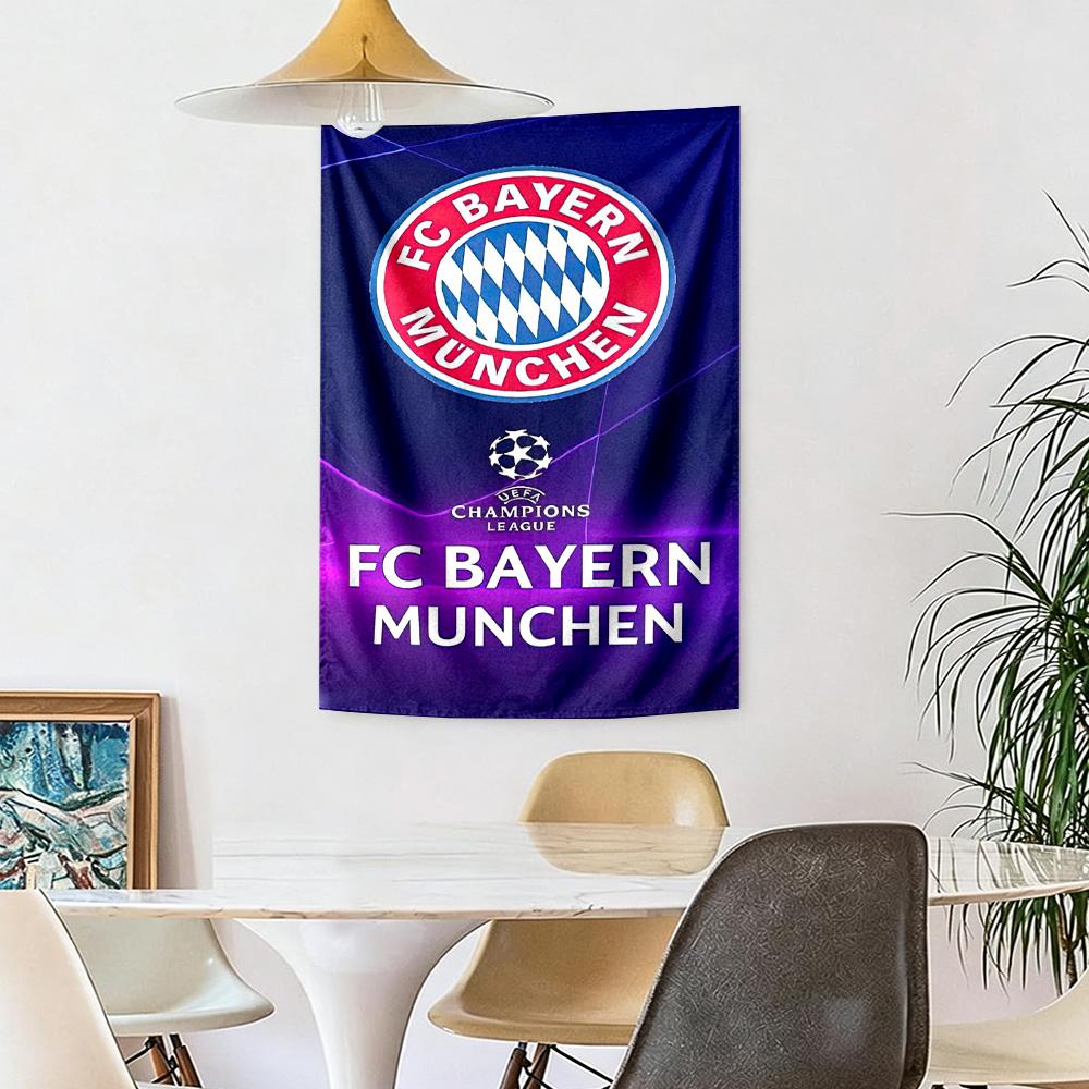 Fc Bayern Wall Decor Tapestry Art For Pet Memorial Birthdaywedding Party Backdrop Family Gift