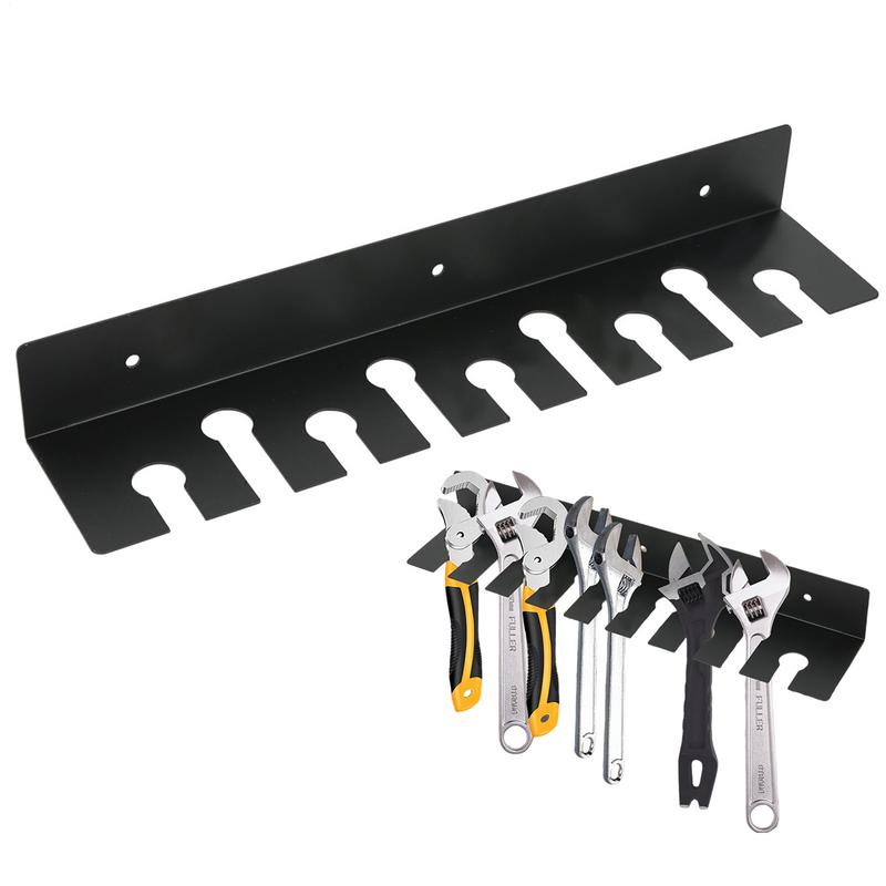 Wrench Organizer Wall Mount Wrench Organizer Hand Tool Holder Rail Rack Storage Holder Garage Workshop Hardware Tool Hanger