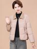 2025 Зимняя короткая куртка с отложным воротником в повседневном корейском стиле, модная женская куртка для миниатюрных фигур