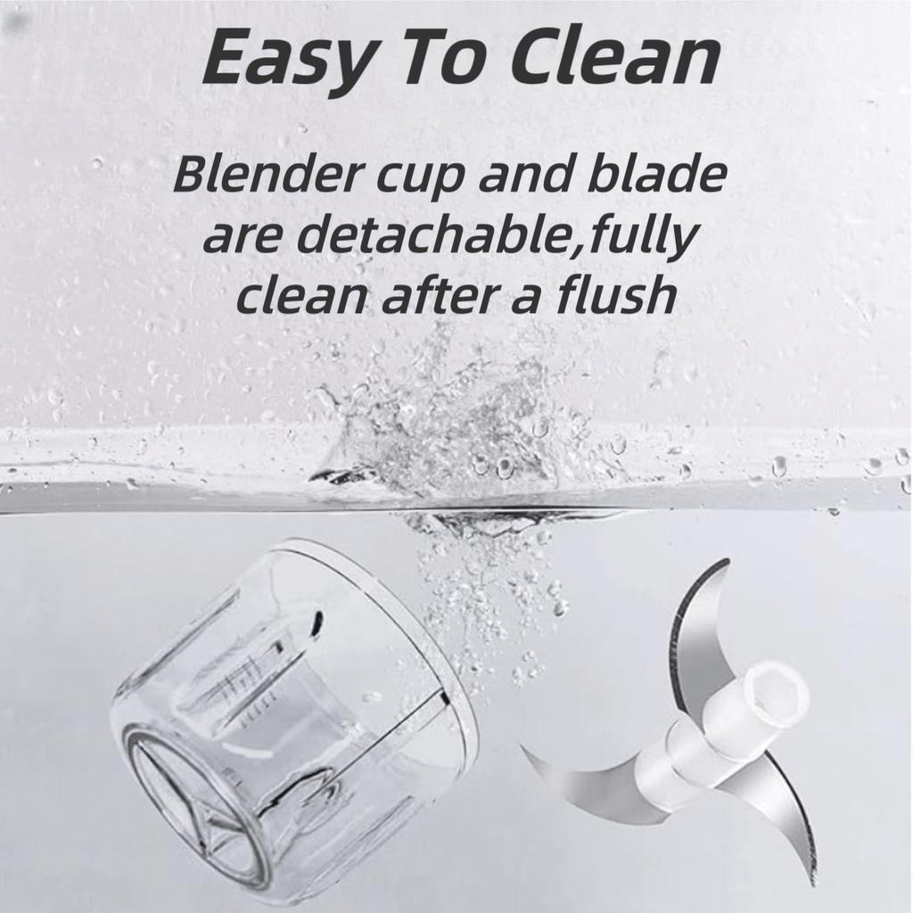 Wireless portable electric garlic chopper, mini garlic masher, compact easy-use kitchen tool