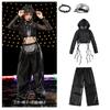 Girls Hip Hop Dance Costume Kids Cool Stage Performance Outfit Winter Jazz Dancewear