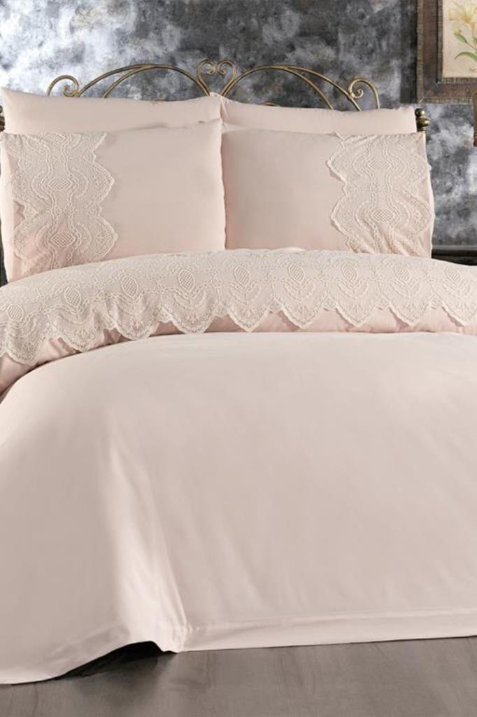 Eslem Комплект пододеяльников 6шт, Пододеяльник 200х220, Простыня 240х260 Хлопчатобумажная ткань, Полный размер, Двойной размер Бежевый