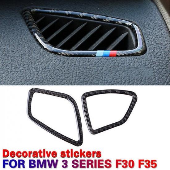 Carbon Fiber Dashboard Air Outlet Conditioning Vent Cover Fits Bmw 3 Series F30