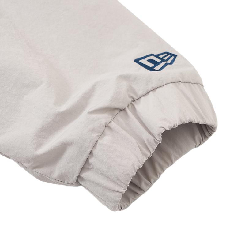 New Era Унисекс куртка с капюшоном и длинным рукавом с принтом букв MLB, серая 14529426