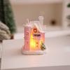 Resin LED Light Snow House Cute Christmas House Ornament  Party Favors