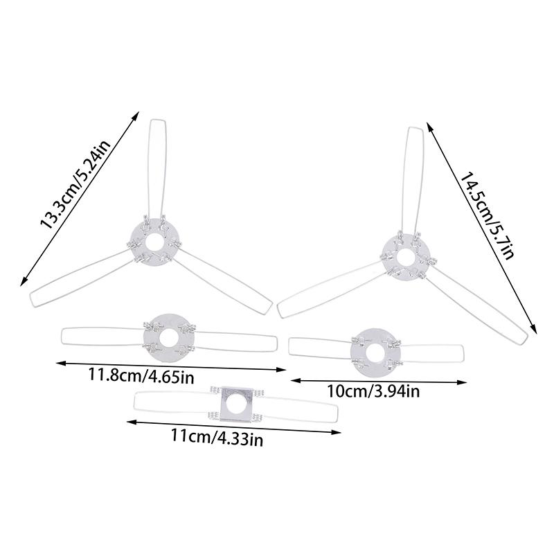 4 шт. 2-вилки 3-вилки оцинкованный фиксирующий пружинный зажим пружинная пряжка для фиксации абажура шрапнель своими руками для подвесных ламп фонари