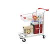 Folding Double-Layer Metal Warehouse Cart