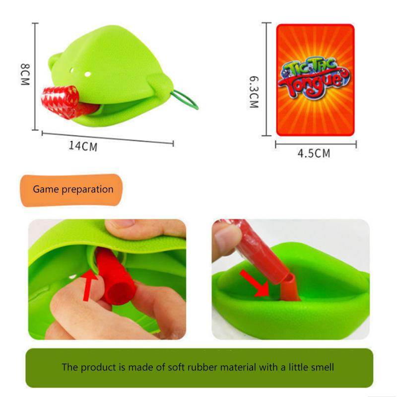 Маска Лягушка Ящерица с Высунутым Языком Карточки-Лизушки Настольная Игра Детская Семейная Вечеринка Антистресс Забавные Интерактивные Настольные Пазлы Игрушки