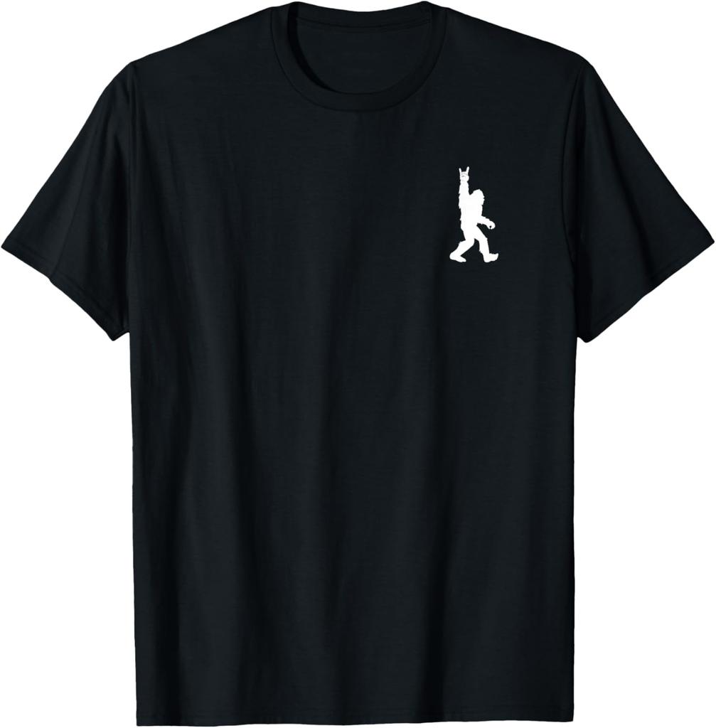 Retro Tshirt with A Rock and Roll Bigfoot Design Perfect for Summer and Lovers of Rock Music and Mountain and Tree MotifsY2K