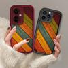 Радужный деревянный красочный принтованный модный чехол гибкий мягкий силиконовый чехол TPU полная задняя крышка для iPhone Samsung