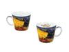 Filiżanka Espresso Ze Spodkiem Van Gogh Taras Kawiarni W Nocy Sztuka