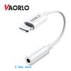 VAORLO Lighting To 3.5 Mm Audio Adapter Cable for Lightning 3.5mm Jack Headphone Converter for iPhone 7 8 X Xs OTG AUX Adaptador
