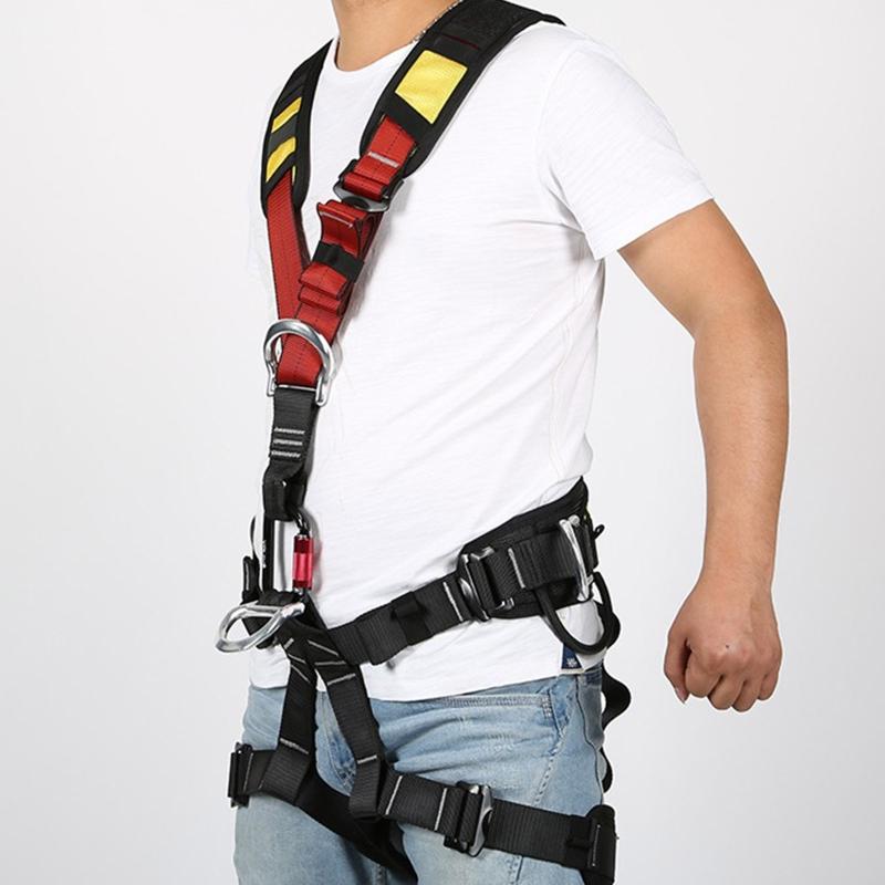 Только плечевой ремень Альпинистская обвязка Утолщенный пояс Страховочная привязь для работы на деревьях Скалолазание Альпинизм Спасательный пояс