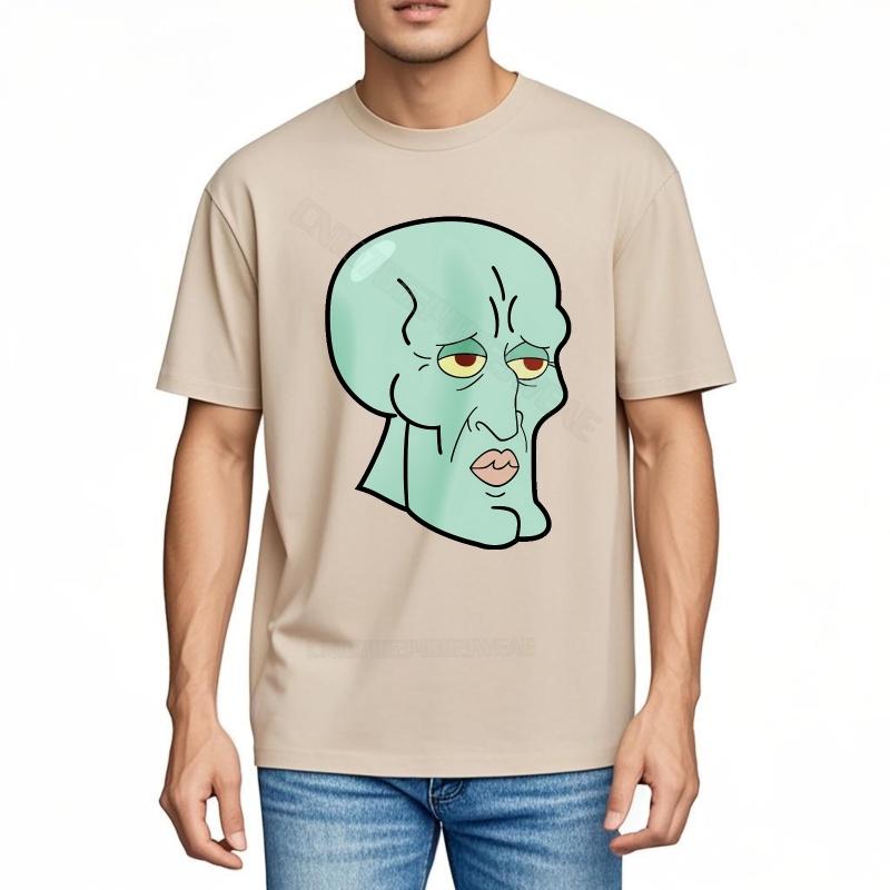 Unisexs tshirt Quickdry Unisex Tshirt Green Alien Face On Black Cotton Casual Tee Classic Fashion Tshirt Vintage