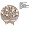 Wooden Family Tree Rustic Family Love Tabletop Sign Layered Heart Tree Ornament