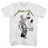 METALLICA And Justice For All Белая футболка Хэви-метал футболка Взрослый размер S-5XL Унисекс футболка