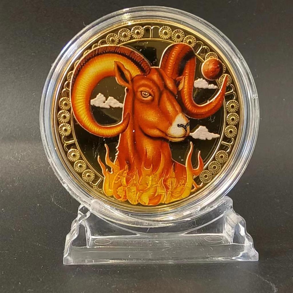 Позолоченный набор медальонов со знаками зодиака Скорпион, Близнецы и Весы