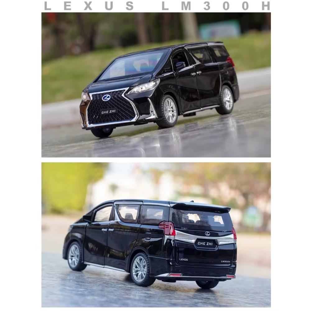 1/32 Lexus LM300h MPV игрушечный автомобиль литой металлический сплав фургон миниатюрный инерционный звук и свет коллекционная модель подарок для мальчиков