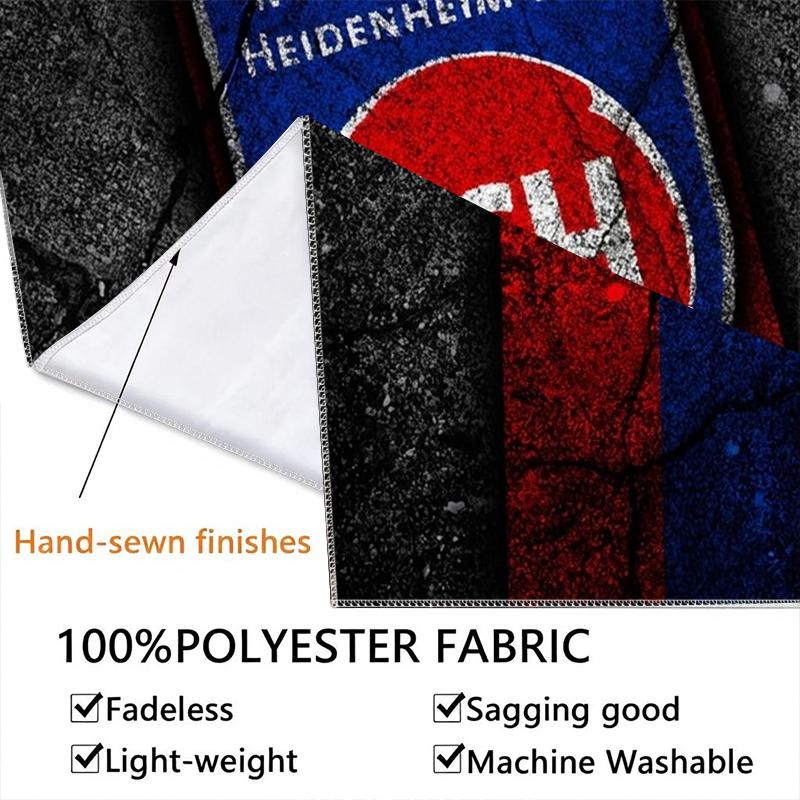 1 FC Heidenheim 1846 Wall Tapestry Aesthetic Wall Hanging Printed Fabric Blanket Decorative Tapestries for Bedroom Living Room Home Decor